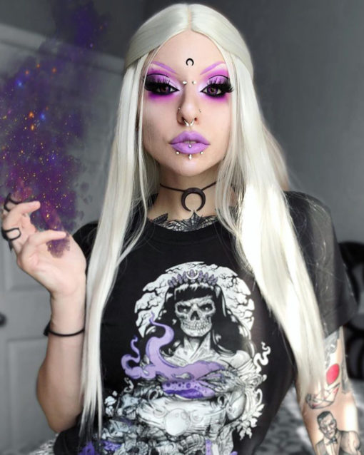 Ice Queen - Lush Wigs UK Calling all Ice queens and snow queens! A sleek style with platinum muted hues.