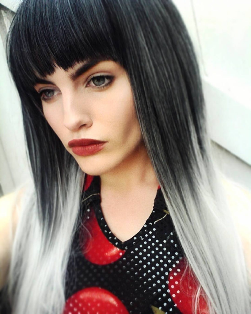 Silver Ombre Lush Wigs NEW STYLE 2015 Black Grey Silver