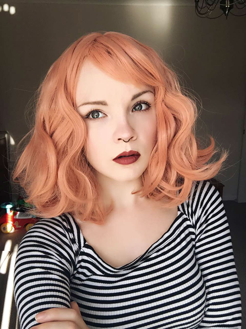 Peach Hair