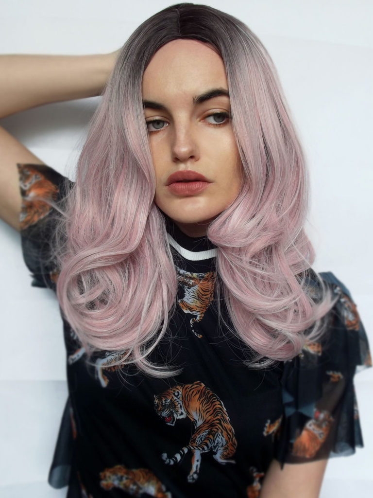 Baby pink long straight wig | Strawberry Shortcake by Lush Wigs UK