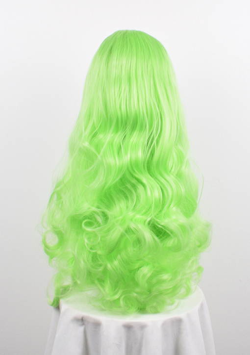 Bright long neon green wig. Kryton is bound to get you noticed! Part of our bright and bold Neon collection, this is a limited edition gem.