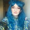 Very cute and fluffy crimped wig in two gorgeous blue tones! This shoulder length style is bold and bright and has plenty of volume, finished with a straight fringe which can be trimmed to suit the wearer.