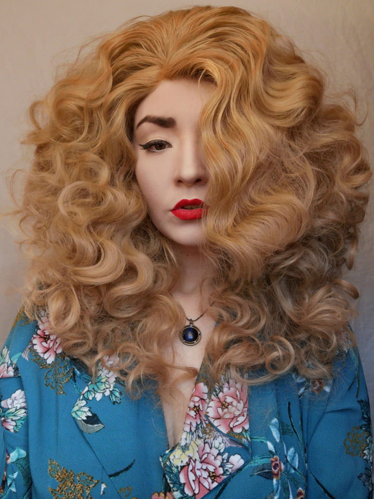 Big blonde curly lace front wig | Lexie by Lush Wigs UK