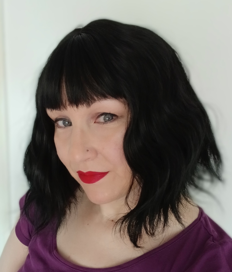 Black Tea - Lush Wigs UK Black Tea is a natural one length bob styled in tousled waves that give plenty of volume and texture. Black from roots to tips with a blunt fringe.