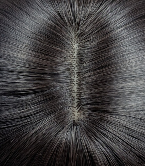 This dark brown and sage green wig has the best of both worlds. From the roots and fringe are a dark brown. Underneath lies a sage green for a peek-a-boo effect. Styled into a long sleek bob with layers for added volume.