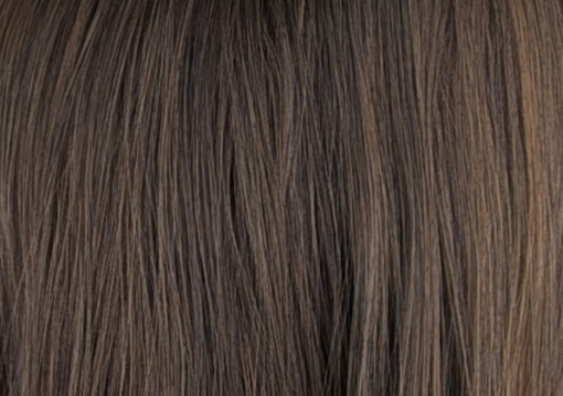 Bruna - Lush Wigs UK This natural wig has a mix of a deep brown colour blended with warm blonde lowlights. Styled sleek with long layers and a full fringe. Easy to wear and maintain.