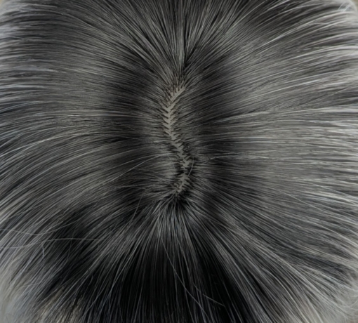 Maddy - Lush Wigs UK Dark brown shadowed roots blend into a sterling blonde colour. Cut into long straight layers to add fullness and movement. A blunt sleek fringe finishes the look.